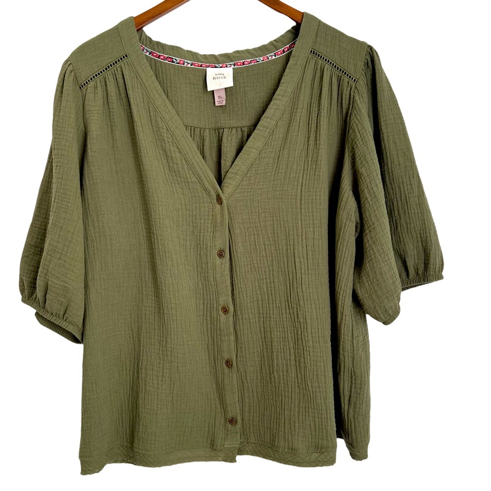 Knox Rose Gauze Button Down Shirt